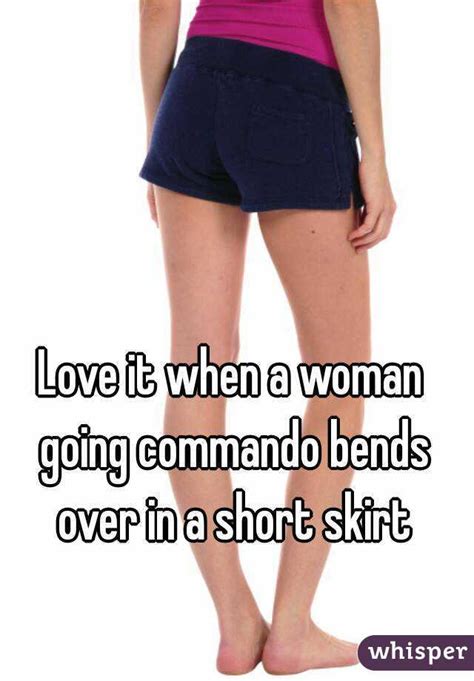 Going commando in a skirt